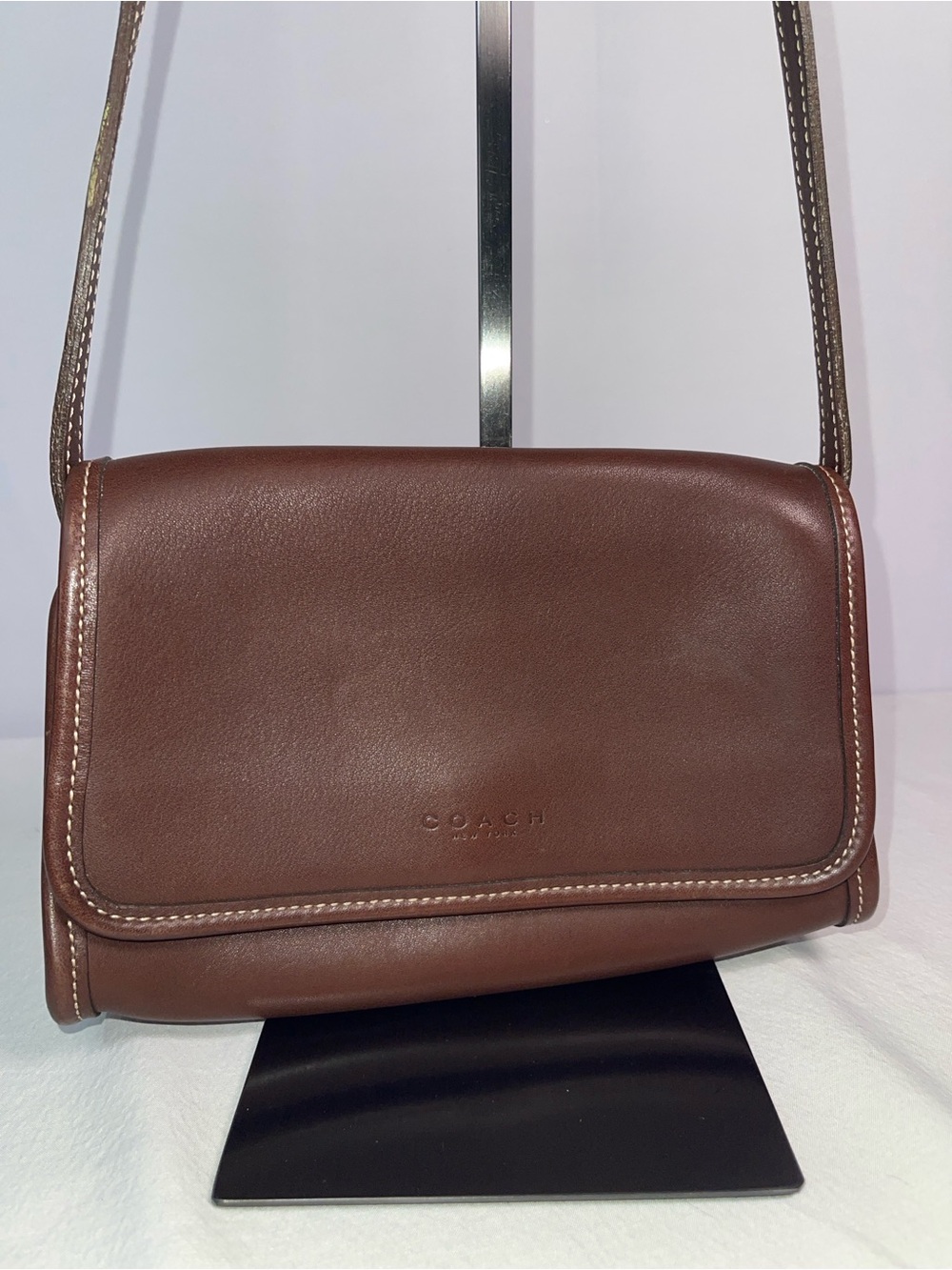 Coach H9C-9140 Vintage Martini Flap 9140 Brown Leather USA 1999
